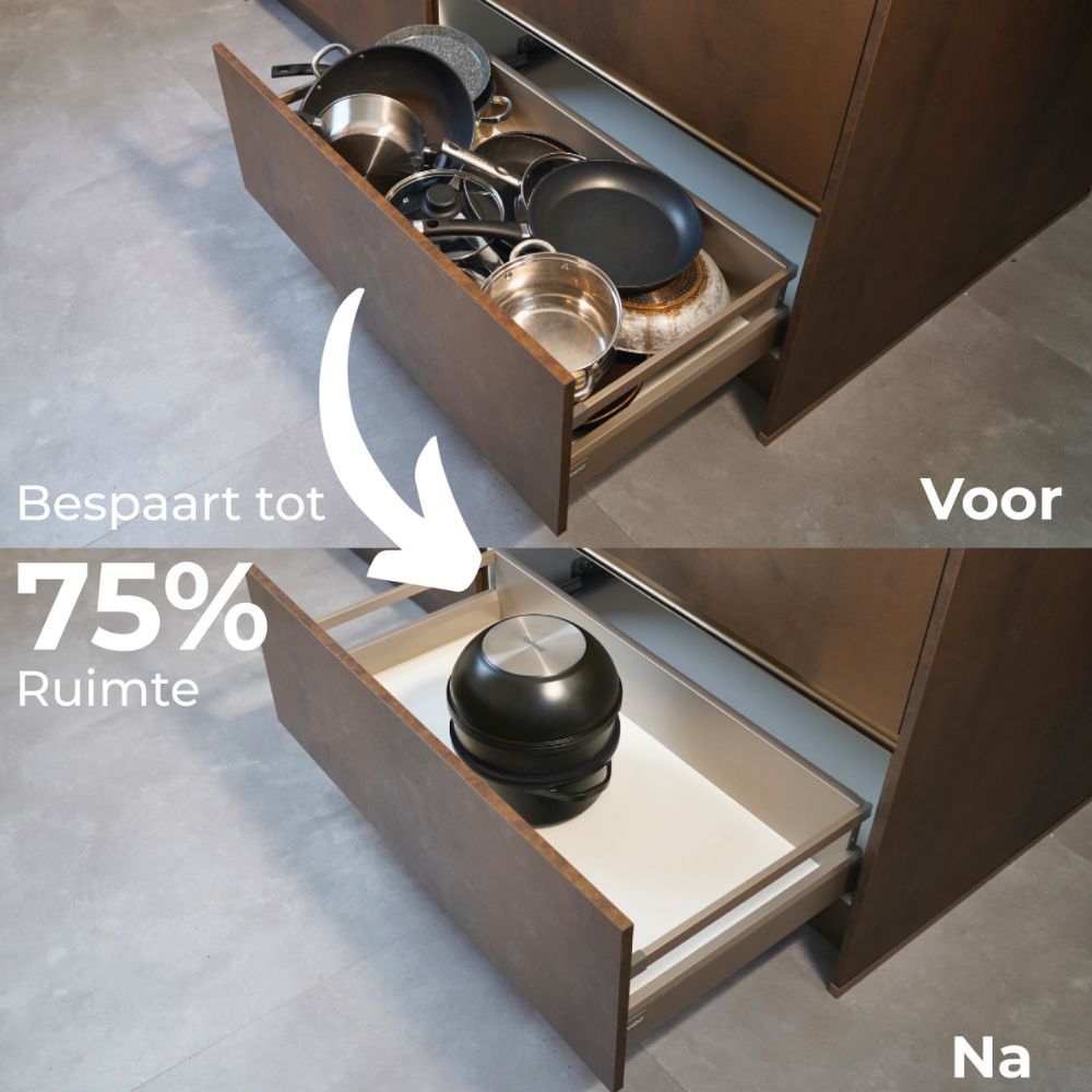 Bespaart tot 75% ruimte culistack